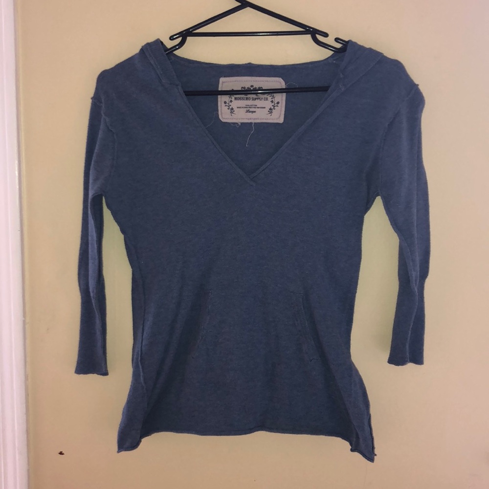 Long Sleeve Blue Shirt